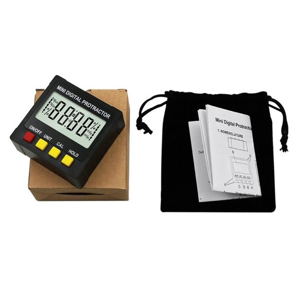 precision digital protractor inclinometer water proof level box digital angle finder bevel box with magnet base
precision digital protractor inclinometer water proof level box digital angle finder bevel box with magnet base