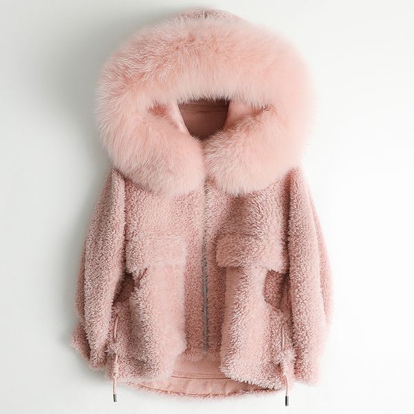 real fur coat female winter natural fox fur hooded jacket women clothes 2020 korean sheep shearing coats pink wool fur 968, Black
real fur coat female winter natural fox fur hooded jacket women clothes 2020 korean sheep shearing coats pink wool fur 968, Black