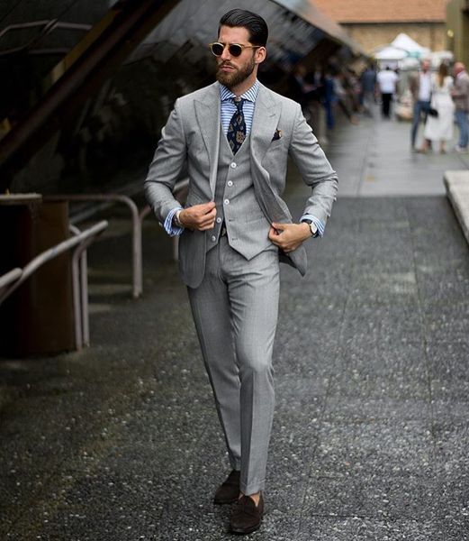 new 2019 fashion mens tuxedos suits for weddings prom evening formal wears suits (jacket+pants+vest) groom mens tuxedos, Black;gray
new 2019 fashion mens tuxedos suits for weddings prom evening formal wears suits (jacket+pants+vest) groom mens tuxedos, Black;gray