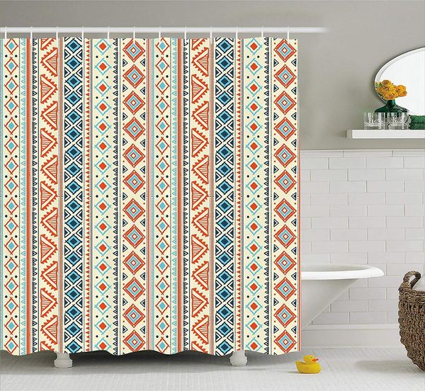 tribal shower curtain mexican style aztec patterned retro hand drawn design abstract, fabric bathroom decor set
tribal shower curtain mexican style aztec patterned retro hand drawn design abstract, fabric bathroom decor set