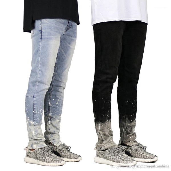 autumn zipper slim fit pencil pants jean trousers splashing ink designer men jeans spring, Blue
autumn zipper slim fit pencil pants jean trousers splashing ink designer men jeans spring, Blue