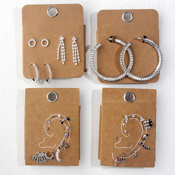 just feel 6 pairs/set fashion rhinestone stud earrings for women silver color crystal tassel geometric earrings jewelry gifts, Golden;silver
just feel 6 pairs/set fashion rhinestone stud earrings for women silver color crystal tassel geometric earrings jewelry gifts, Golden;silver