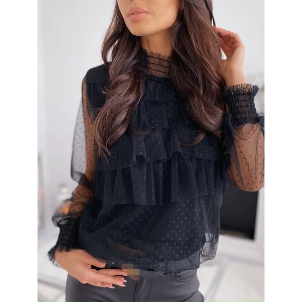 women's blouses & shirts plus size blouse long sleeve women mesh transparent chiffon spring summer casual and black sj5369v, White
women's blouses & shirts plus size blouse long sleeve women mesh transparent chiffon spring summer casual and black sj5369v, White