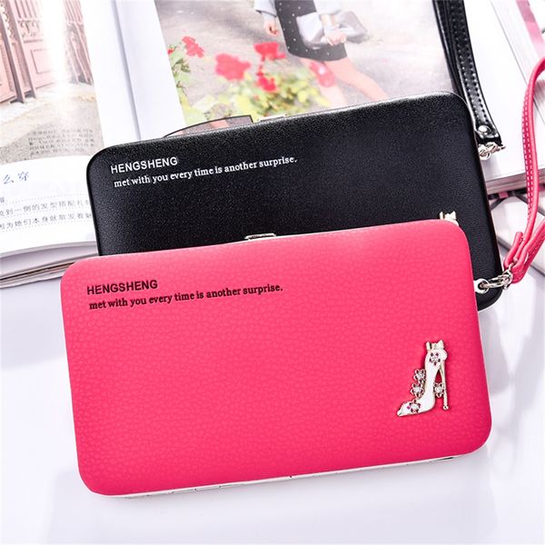 women long wallet casual multi-function clutch bag card package multi-card holder wallets small leather purse billetera mujer, Red;black
women long wallet casual multi-function clutch bag card package multi-card holder wallets small leather purse billetera mujer, Red;black