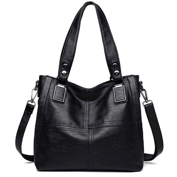 fashion women leather bags handbags women bags soft leather big casual tote female shoulder for