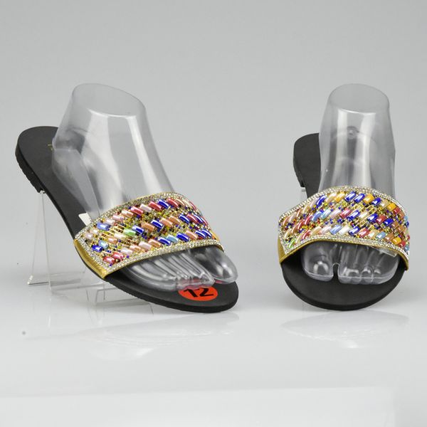 new design african slippers summer low heels african sandals heels pumps gold color fashion wedding shoes, Black
new design african slippers summer low heels african sandals heels pumps gold color fashion wedding shoes, Black