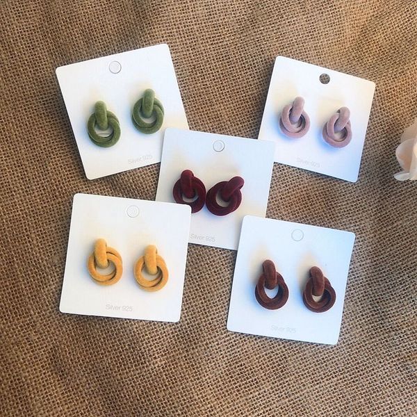 mengjiqiao new sweet winter suede fabric circle drop earrings for women accessories round pendientes brincos christmas jewelry, Silver
mengjiqiao new sweet winter suede fabric circle drop earrings for women accessories round pendientes brincos christmas jewelry, Silver
