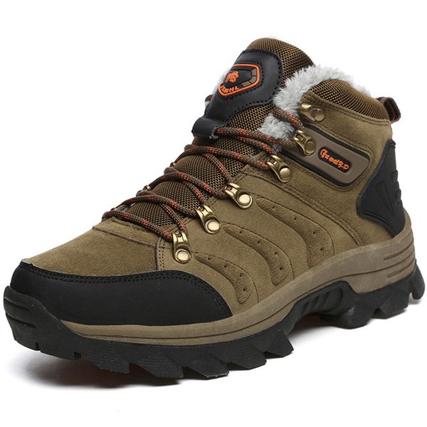 2019 new men boots for men winter snow boots warm fur&plush lace up high fashion shoes outdoor sneakers, Black
2019 new men boots for men winter snow boots warm fur&plush lace up high fashion shoes outdoor sneakers, Black