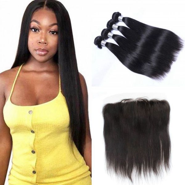 brazilian human hair bundles with frontal straight virgin hair 13x4 lace frontal closure with 4 bundles unprocessed hair, Black;brown
brazilian human hair bundles with frontal straight virgin hair 13x4 lace frontal closure with 4 bundles unprocessed hair, Black;brown