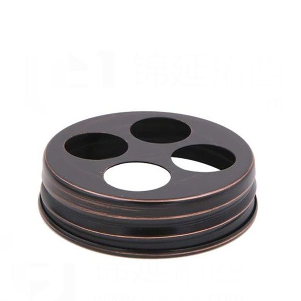 304 stainless steel toothbrush holder lid for regular mouth masons jars ( jar not included) black brass bronze copper orb available
304 stainless steel toothbrush holder lid for regular mouth masons jars ( jar not included) black brass bronze copper orb available