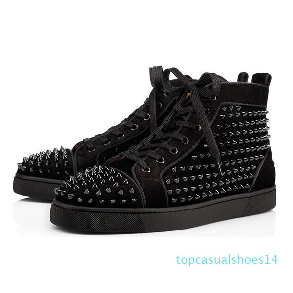 2020 designer studded spikes fashion red suede leather mens womens flat bottoms luxury shoes party lovers sneakers size 36-46 with box t14, Black
2020 designer studded spikes fashion red suede leather mens womens flat bottoms luxury shoes party lovers sneakers size 36-46 with box t14, Black