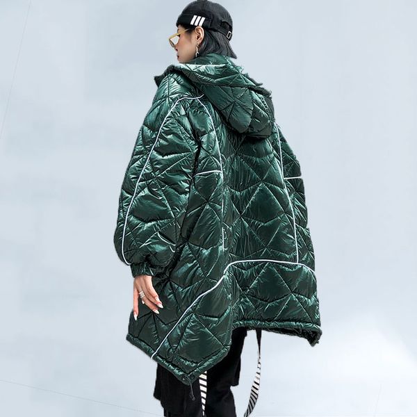 new winter jacket women hooded glossy jacket oversize long coat women irregular hem thick warm women's winter jackets female 259, Black
new winter jacket women hooded glossy jacket oversize long coat women irregular hem thick warm women's winter jackets female 259, Black