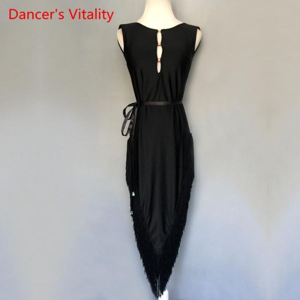 2018 new children latin dance dress stage performance costume women sleeveless tassel dresses latin dance competition clothing, Black;red
2018 new children latin dance dress stage performance costume women sleeveless tassel dresses latin dance competition clothing, Black;red