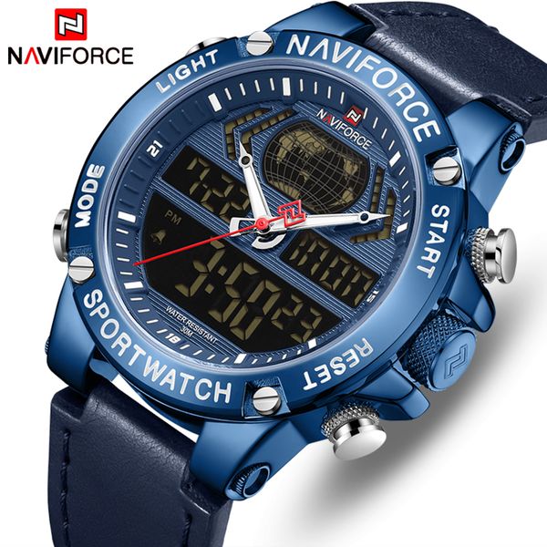 naviforce leather sport dual display men watch mens analog digital quartz waterproof watches relogio masculino, Slivery;brown
naviforce leather sport dual display men watch mens analog digital quartz waterproof watches relogio masculino, Slivery;brown