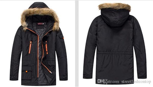 mens thick winter coats long sleeve fur collar hooded mens middle long outerwear casual couples doudoune with zipper, Black
mens thick winter coats long sleeve fur collar hooded mens middle long outerwear casual couples doudoune with zipper, Black