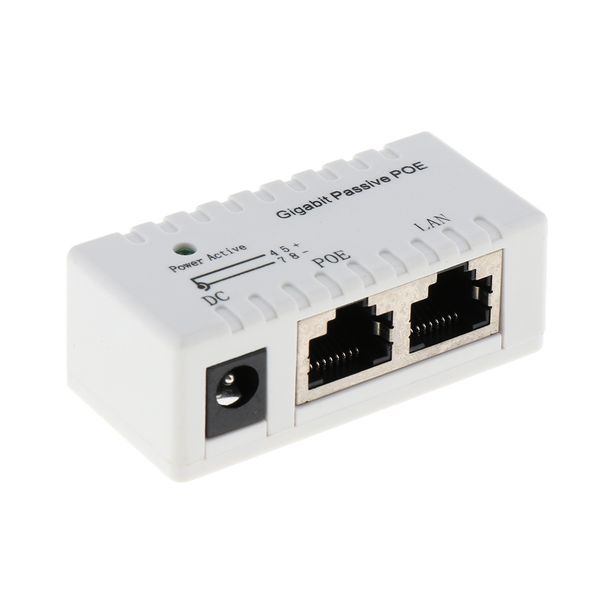 gigabit power over ethernet poe injector dc 12v-52v для ip-камеры voip телефон