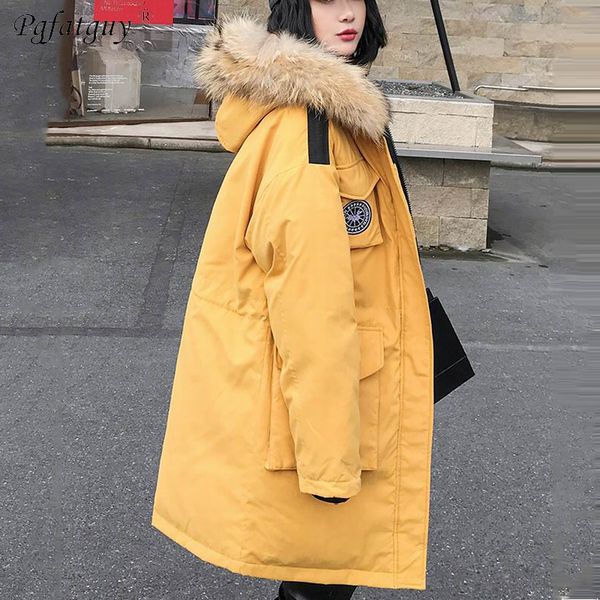 new arrival women winter jacket fur collar hooded down cotton female oversized yellow coat parka warm thicken long parka outwear, Black
new arrival women winter jacket fur collar hooded down cotton female oversized yellow coat parka warm thicken long parka outwear, Black
