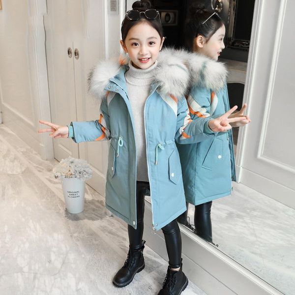 girls winter jacket warm coat thick parkas children's winter clothing kids big fur hood outerwear 3 colors kids down jacket, Blue;gray
girls winter jacket warm coat thick parkas children's winter clothing kids big fur hood outerwear 3 colors kids down jacket, Blue;gray