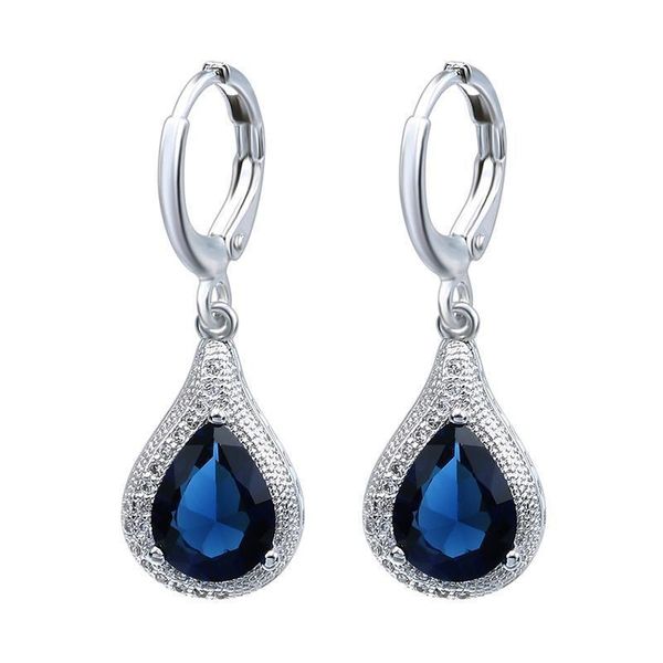 2020 new women royal blue zircon drop shape casual hoop earrings fashion dangle earring wedding jewelry bijoux gifts, Golden;silver
2020 new women royal blue zircon drop shape casual hoop earrings fashion dangle earring wedding jewelry bijoux gifts, Golden;silver
