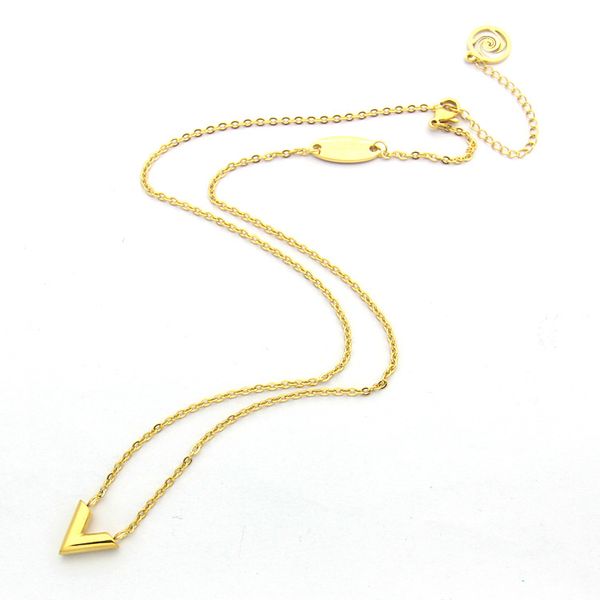 stainless steel necklace rose gold silver v-shaped pendant necklace 18k gold ladies necklace
stainless steel necklace rose gold silver v-shaped pendant necklace 18k gold ladies necklace