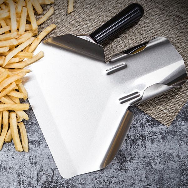 stainless steel popcorn scoop french fry bagger shovel utility serving scooper for snacks, desserts, ice, & dry goods single han
stainless steel popcorn scoop french fry bagger shovel utility serving scooper for snacks, desserts, ice, & dry goods single han