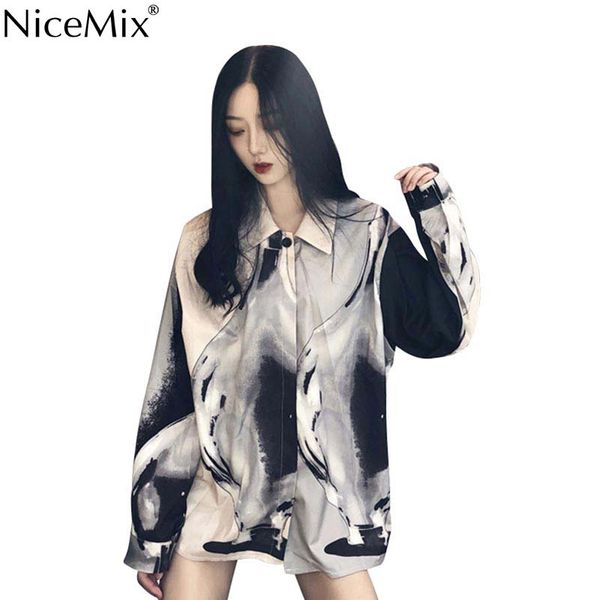 nicemix autumn harajuku blouse women shirt contrast color loose print and blouse shirts blusas camisas mujer 2019, White
nicemix autumn harajuku blouse women shirt contrast color loose print and blouse shirts blusas camisas mujer 2019, White