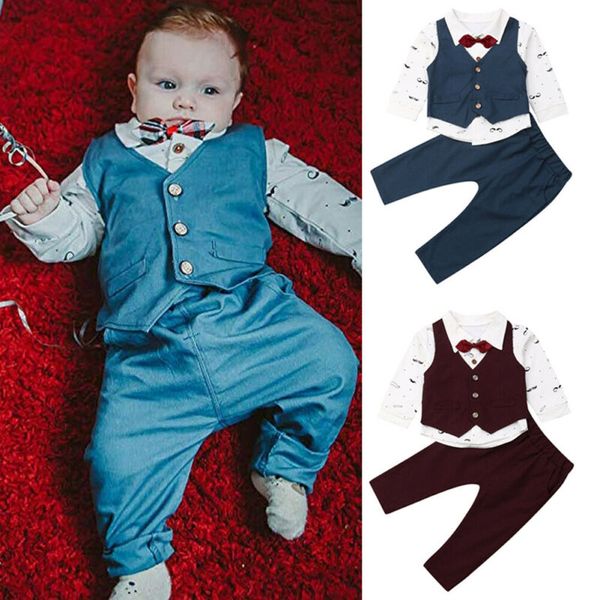 newborn kid baby boy clothes long sleeve t-shirt +long pants +jacket gentleman formal outfits 3pcs set, White
newborn kid baby boy clothes long sleeve t-shirt +long pants +jacket gentleman formal outfits 3pcs set, White
