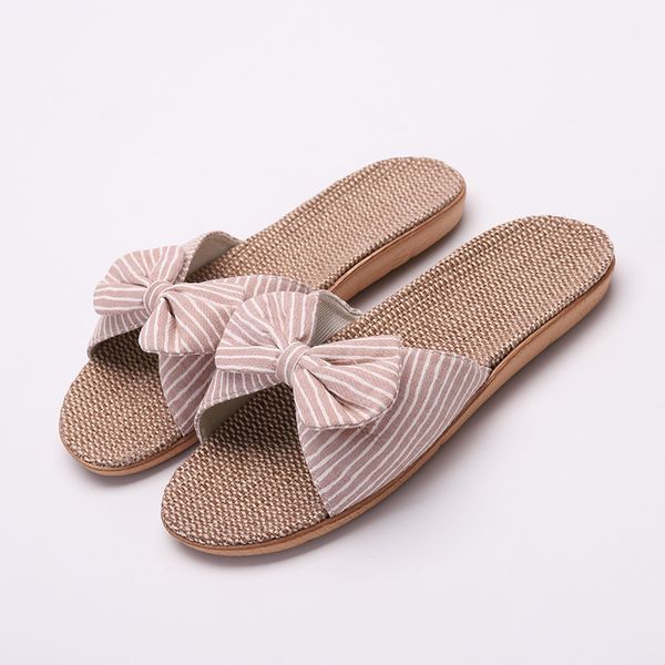 suihyung women summer casual slides comfortable flax slippers striped bow linen flip flops platform sandals ladies indoor shoes, Black
suihyung women summer casual slides comfortable flax slippers striped bow linen flip flops platform sandals ladies indoor shoes, Black