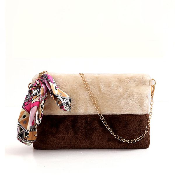 new womans bag double color plush shoulder bag autumn and winter wild messenger simple leisure personality
new womans bag double color plush shoulder bag autumn and winter wild messenger simple leisure personality