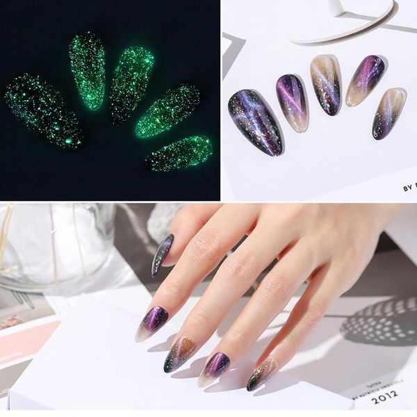 elite99 10ml night glow cat eye gel varnish black based needed luminous glitter uv nails magnetic gel nail polish, Red;pink
elite99 10ml night glow cat eye gel varnish black based needed luminous glitter uv nails magnetic gel nail polish, Red;pink