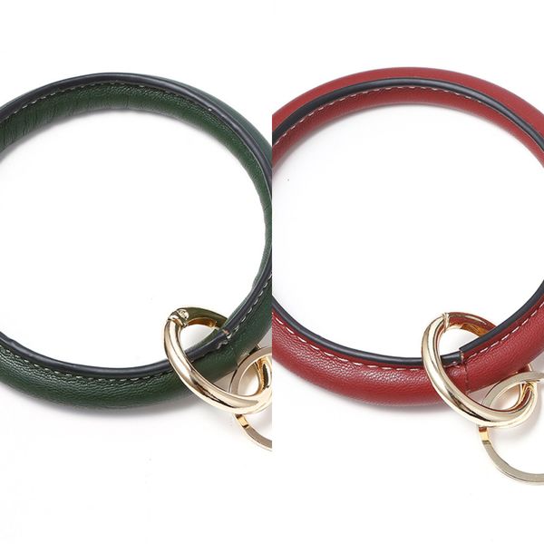 pu keyring fashion leather wristlet o keychain key ring circle wrist strap women jewelry gift key fob holder, Silver
pu keyring fashion leather wristlet o keychain key ring circle wrist strap women jewelry gift key fob holder, Silver