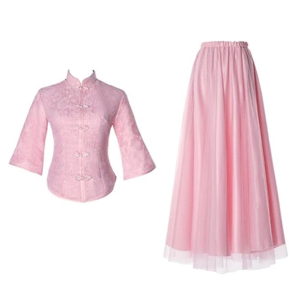 chinese style female dress suits retro embroidery women's cheongsam two sets formal dress suits spring summer two piece, White
chinese style female dress suits retro embroidery women's cheongsam two sets formal dress suits spring summer two piece, White