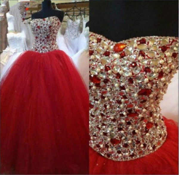 2019 new princess crystal ball gown quinceanera dresses beading tulle plus size sweet 16 dresses debutante 15 year formal party dress bq199, Blue;red
2019 new princess crystal ball gown quinceanera dresses beading tulle plus size sweet 16 dresses debutante 15 year formal party dress bq199, Blue;red