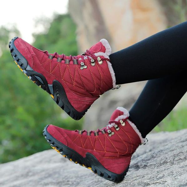 men women outdoor winter thermal hiking boots plus velvet warm waterproof high shoes non-slip trekking climbing boot
men women outdoor winter thermal hiking boots plus velvet warm waterproof high shoes non-slip trekking climbing boot