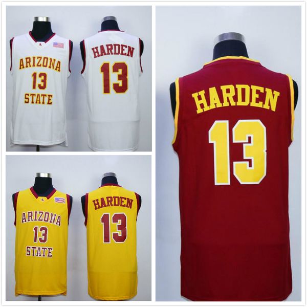 men ncaa college jerseys arizona state sun devils 13 james harden basketball jersey team red away yellow white for sport fans, Black
men ncaa college jerseys arizona state sun devils 13 james harden basketball jersey team red away yellow white for sport fans, Black