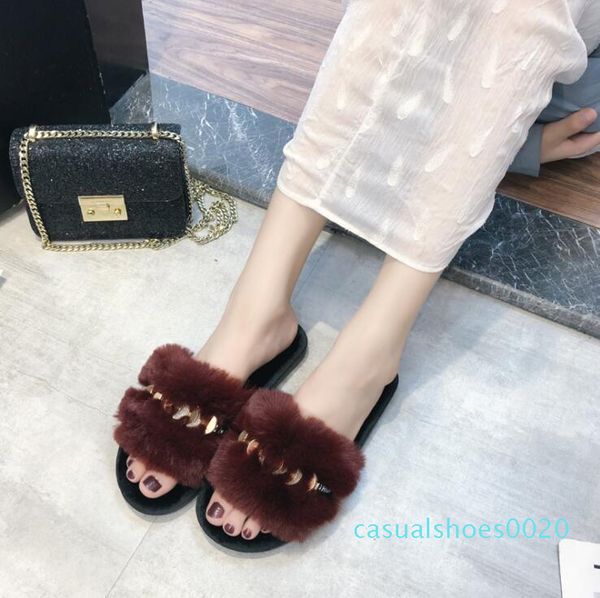 momen spring plush slippers flat bottom antiskid indoor all-around comfortable sandals outdoor leisure women's c20, Black
momen spring plush slippers flat bottom antiskid indoor all-around comfortable sandals outdoor leisure women's c20, Black