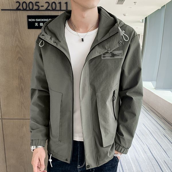 2019 autumn thin men's jacket korean-style slim fit hooded jacket men's outerwear teenager wear, Black;brown
2019 autumn thin men's jacket korean-style slim fit hooded jacket men's outerwear teenager wear, Black;brown