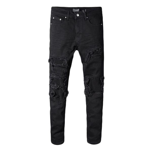2019 новые черные джинсы мужские straight denim дизайнерские джинсы морщин патч stretch тонкий брюки тощий беговые брюки повседневные брюки, Blue
2019 новые черные джинсы мужские straight denim дизайнерские джинсы морщин патч stretch тонкий брюки тощий беговые брюки повседневные брюки, Blue