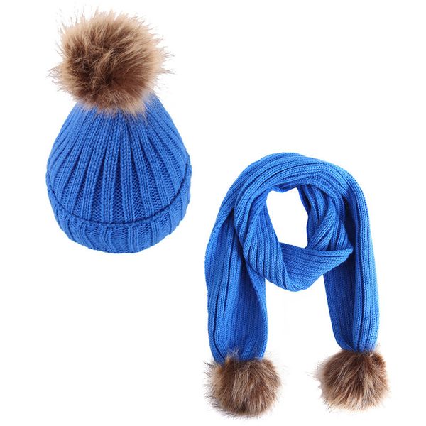 baby vertical hat scarf kids warm winter caps thick plus velvet hat and scarf set for girls boys fur pompom ball knitted beanie, Blue;gray
baby vertical hat scarf kids warm winter caps thick plus velvet hat and scarf set for girls boys fur pompom ball knitted beanie, Blue;gray