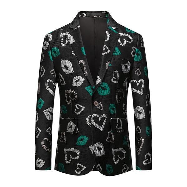 mogu one button stylish new design men's blazer love printing jacket men's casual slim fit plus size m-6xl jacket coat for men, White;black
mogu one button stylish new design men's blazer love printing jacket men's casual slim fit plus size m-6xl jacket coat for men, White;black