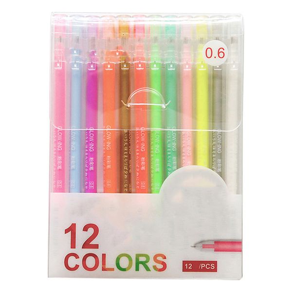 12 pcs/lot creative 12 colors gel pen colour ink pens marker writing stationery highlighter pen school office supplies cute gift, Black;red
12 pcs/lot creative 12 colors gel pen colour ink pens marker writing stationery highlighter pen school office supplies cute gift, Black;red
