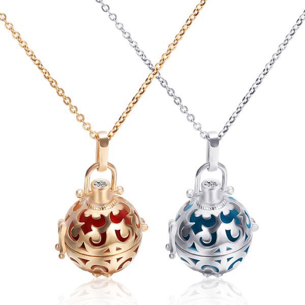statement necklace for women fashion jewelry titanium steel multicolor round hollow spherical bell pendant necklace men's women's, Silver
statement necklace for women fashion jewelry titanium steel multicolor round hollow spherical bell pendant necklace men's women's, Silver