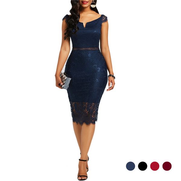 women dress lace hollow backless elegant party chic retro dress black white lace dresses plus size, Black;gray
women dress lace hollow backless elegant party chic retro dress black white lace dresses plus size, Black;gray