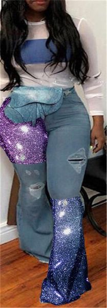 dpsde new 2020 colorfol casual long women pants squins patchwork streetwear denim pants autumn skinny show thin flared trousers, Blue
dpsde new 2020 colorfol casual long women pants squins patchwork streetwear denim pants autumn skinny show thin flared trousers, Blue