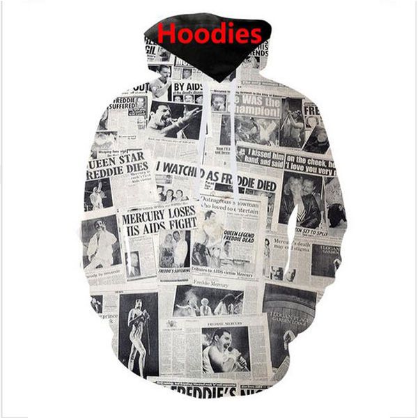 wholesale-new fashion cool sweatshirt hoodies 3d print mens womens casual newspapers style streetwear clothes kr029, Black
wholesale-new fashion cool sweatshirt hoodies 3d print mens womens casual newspapers style streetwear clothes kr029, Black