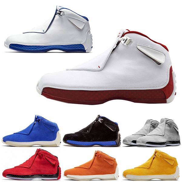 mens 18 basketball shoes 18s white red og asg sneakers man black bred 9s city of flight space mop melo athletic baskets shoes