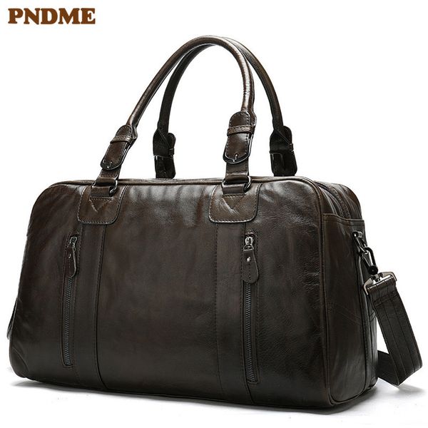 pndme business genuine leather men's travel bag vintage natural soft cowhide weekend hand luggage bag real leather duffle
pndme business genuine leather men's travel bag vintage natural soft cowhide weekend hand luggage bag real leather duffle