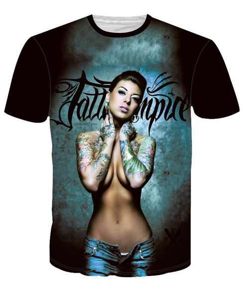 style funny fashion tattoo beauty t-shirt 3d print men/womens summer round collar short sleeve casual k889, White;black
style funny fashion tattoo beauty t-shirt 3d print men/womens summer round collar short sleeve casual k889, White;black
