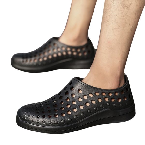 2019 comfortable handmade men sandals couple breathable non-slip sets of feet sandals casual three-use beach shoes big size, Black
2019 comfortable handmade men sandals couple breathable non-slip sets of feet sandals casual three-use beach shoes big size, Black