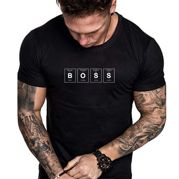 2020 fashion boss o neck men t shirt t200527, White;black